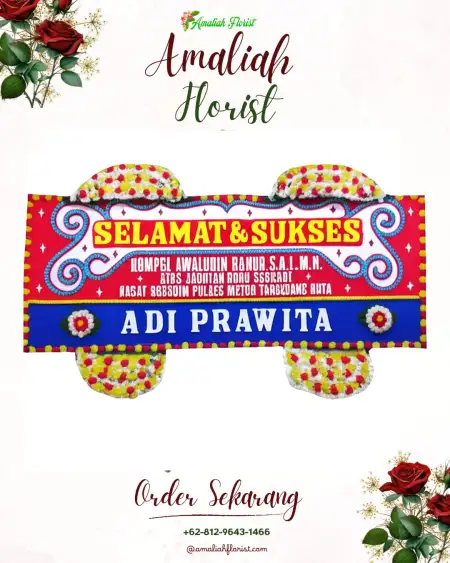Papan Bunga Ucapan Selamat Cikonengkulon